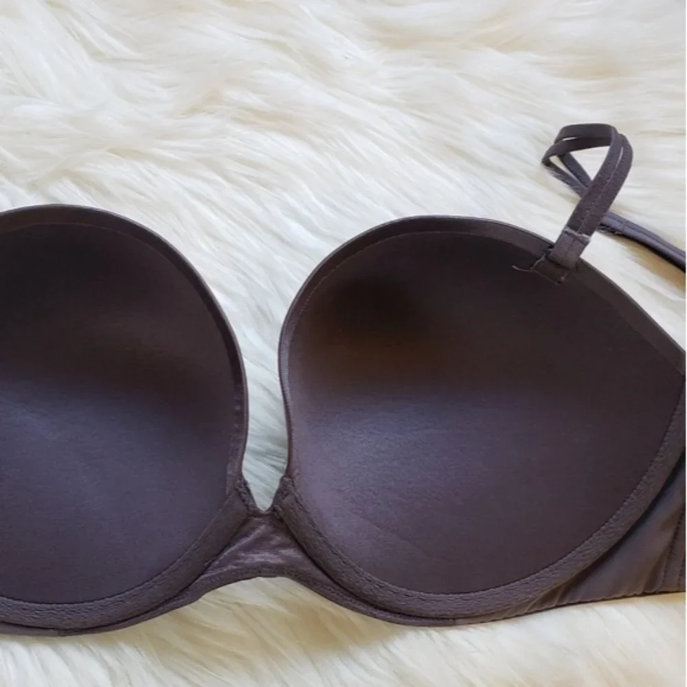 Victoria's Secret Push-Up Padded Underwire Strapless Bra NEW NWT 34C Purple - Picture 6 of 9